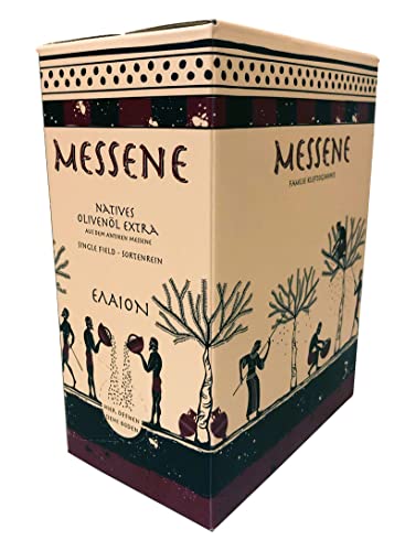 " Frühe Ernte 10/24" Agourelaion - 3 Liter griechisches Premium Bio Olivenöl | reich an Polyphenolen | handgepflückt, kaltgepresst, sortenrein, umweltfreundliche Verpackung mit Hahn | Birdsafe von Messene - Familie Kleftogiannis