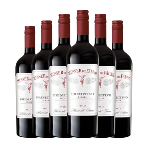 Messer del Fauno Primitivo Puglia 75 cl Rotwein (Karton mit 6 Flaschen von 75 cl) von Messer del Fauno