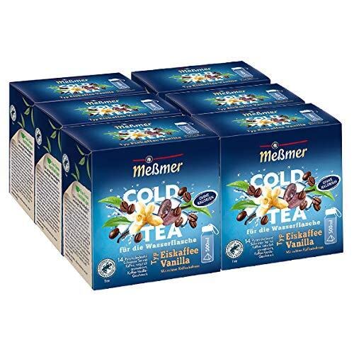 Me?mer Cold Tea Eiskaffee-Vanilla, 14 Pyramidenbeutel / 6er Pack von Meßmer Tee