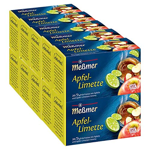 Me?mer Apfel-Limette, 20 Teebeutel, 10er Pack von Meßmer