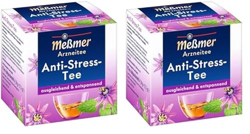 Meßmer Anti-Stress Tee | ausgleichend & entspannend | Arzneitee | 9 Teebeutel (Packung mit 2) von Meßmer