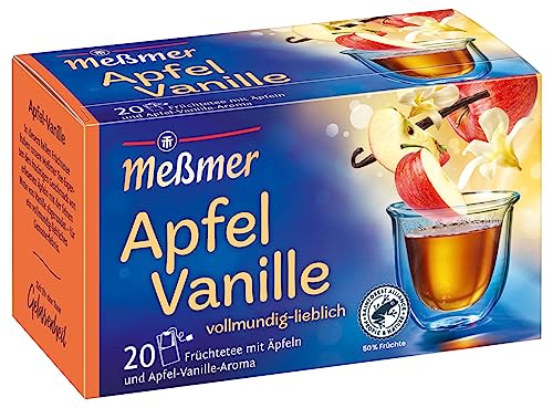 Meßmer Apfel-Vanille | 20 Teebeutel | Vegan | Glutenfrei | Laktosefrei von Meßmer