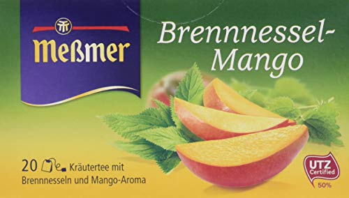 Meßmer Brennnessel-Mango, 20 Beutel, 10er Pack (10 x 35 g) von Meßmer