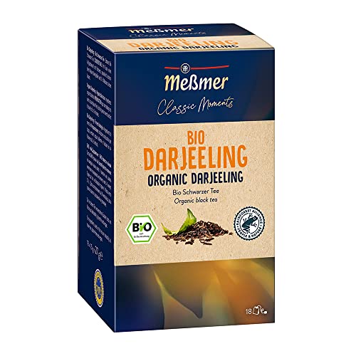 Meßmer Classic Moments Bio Darjeeling | 100 % Bio | Schwarztee | 18 Teebeutel von Meßmer