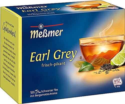 Meßmer Earl Grey | 50 Teebeutel | Vegan | Glutenfrei | Laktosefrei von Meßmer