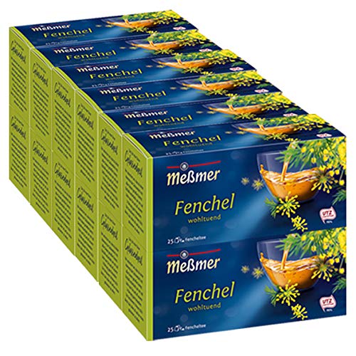 Meßmer Fenchel im Beutel, 12er Pack (12 x 25 x 3 g Packung) von Meßmer