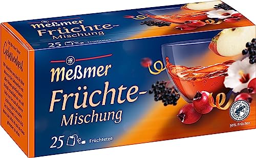 Meßmer Früchte-Mischung | 25 Teebeutel | Vegan | Glutenfrei | Laktosefrei von Meßmer