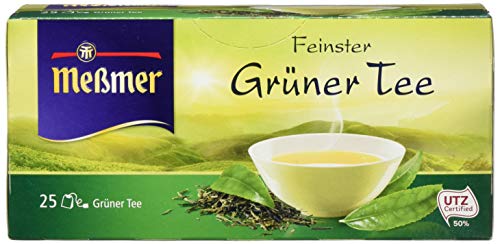 Meßmer Grüner Tee (12icht aromatisiert) 25 TB, 12er Pack (12x 43,75 g Packung) von Meßmer