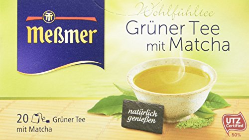 Meßmer Grüner Tee mit Matcha, 20 Beutel, 10er Pack (10 x 30 g) von Meßmer