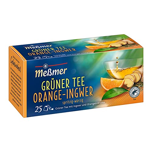 Meßmer Grüner Tee orange und Ingwer, 12er Pack (12 x 44 g) von Meßmer