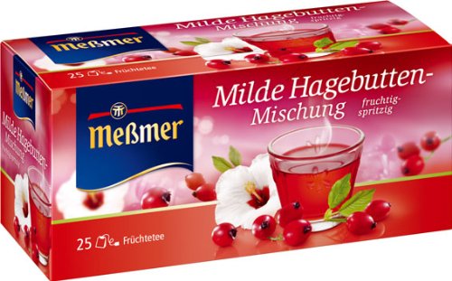 Meßmer Hagebutte, 12er Pack (12 x 25 x 3,5 g Packung) von Meßmer