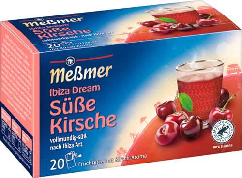 Meßmer Ibiza Dream | Süße Kirsche | 20 Teebeutel | Glutenfrei | Laktosefrei | Vegan von Meßmer