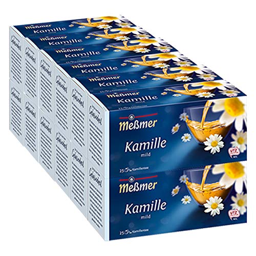 Meßmer Kamille im Beutel, 12er Pack (12 x 25 x 1,5 g Packung) von Meßmer