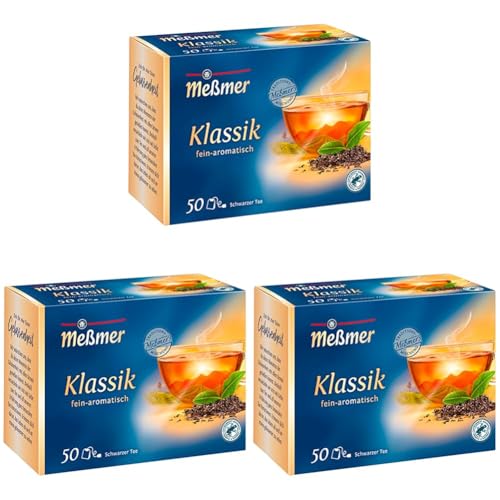 Meßmer Klassik | 50 Teebeutel | Vegan | Glutenfrei | Laktosefrei, 87,5 g (Packung mit 3) von Meßmer