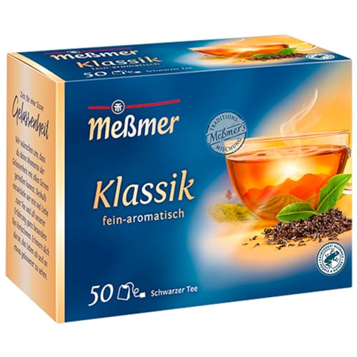 Meßmer Klassik | 50 Teebeutel | Vegan | Glutenfrei | Laktosefrei, 87,5 g von Meßmer