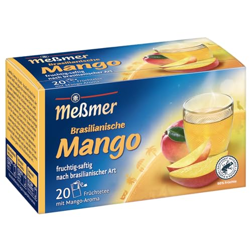 Meßmer Ländertee I Brasilianische Mango | 20 Teebeutel | Glutenfrei | Laktosefrei | Vegan von Meßmer