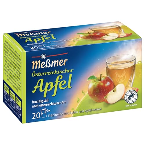 Meßmer Ländertee I Österreichischer Apfel | 20 Teebeutel | Glutenfrei | Laktosefrei | Vegan von Meßmer
