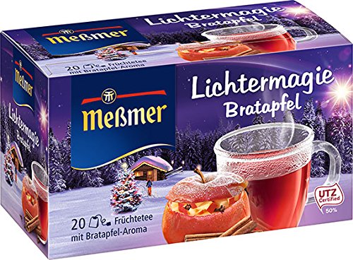 Meßmer Lichtermagie Bratapfel, 20 Beutel, 10er Pack (10 x 50 g) von Meßmer