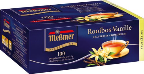 Messmer ProfiLine Rooibos Vanille 100 x 2 g, 5er Pack (5 x 200 g) von Meßmer