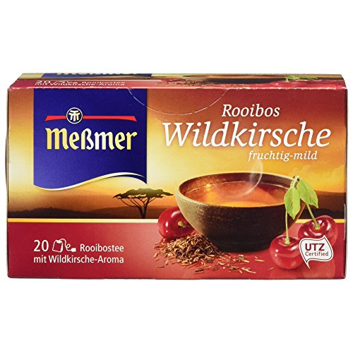 Meßmer Rooibos Wildkirsche fruchtig-mild, 20 Beutel, 40 g von Meßmer