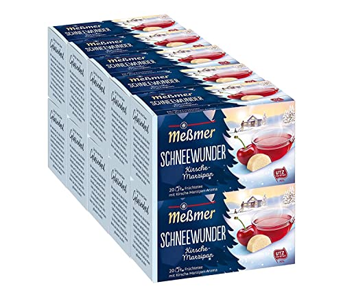 Meßmer Schneewunder, Kirsche-Marzipan, 20 Beutel, 10er Pack (10 x 55 g) von Meßmer