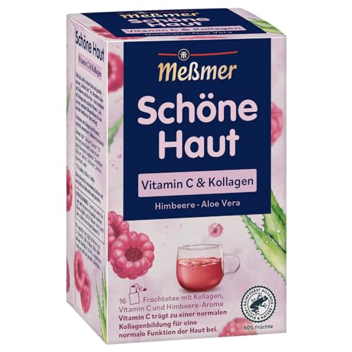 Meßmer Schöne Haut | Vitamin C & Kollagen | 16 Teebeutel | Glutenfrei | Laktosefrei von Meßmer