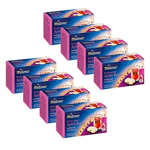 Meßmer Türkischer Bayram, Apfel-Feige, 20 Beutel, 8er Pack (8 x 50 g) von Meßmer