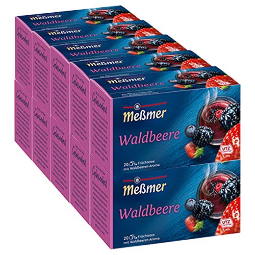 Meßmer Waldbeere, 20 Beutel, 10er Pack (10 x 55 g) von Meßmer