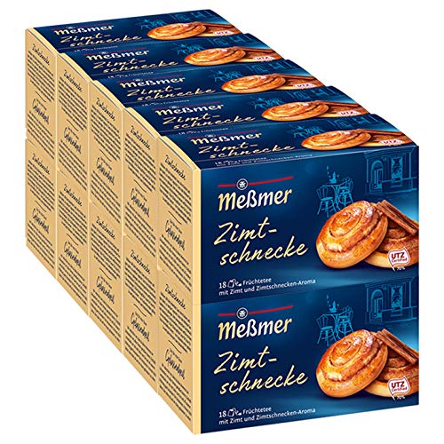 Meßmer Zimtschnecke, 18 Beutel, 10er Pack (10 x 45 g) von Meßmer