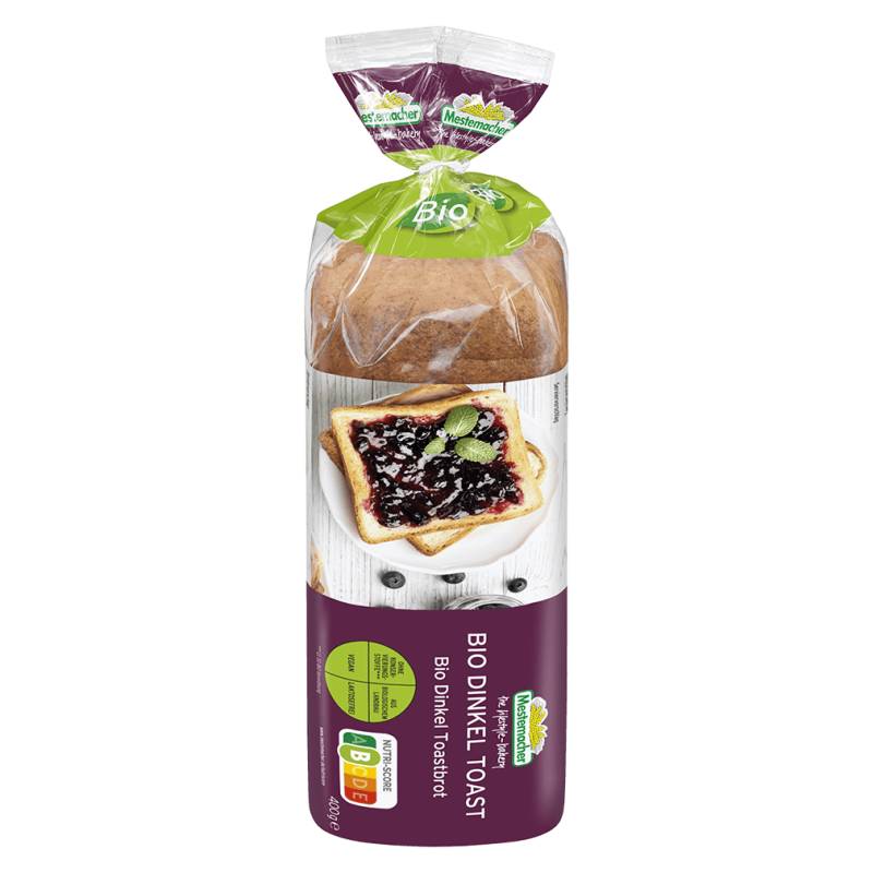 Bio Dinkel Toastbrot MHD 11,09.24 von Mestemacher