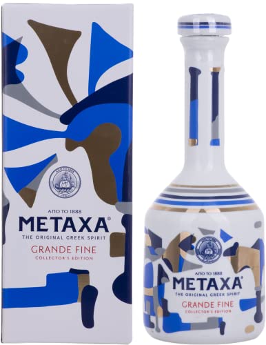 Metaxa GRANDE FINE Collector's Edition Keramikflasche 40% Vol. 0,7l in Geschenkbox von Metaxa