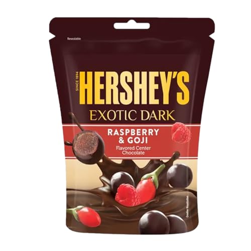 Hersheys Exotic Dark Chocolate Rasberry & Gogi 100g + Fire Drink GmbH Sticker! von Metel, Meteliza