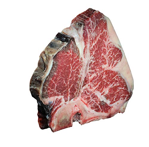 Porterhouse-Steak (700g) - Dry Aged, großes Steak mit Roastbeef- & Filetanteil, zum Grillen oder Kurzbraten - herzhaft , ausgereift & aromatisch von Metzgerei DER LUDWIG