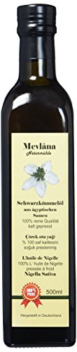 Mevlana Naturmühle ägyptisches Schwarzkümmelöl, ungefiltert, frisch gepresst, 1er Pack (1 x 500 ml) von Mevlâna Naturmühle