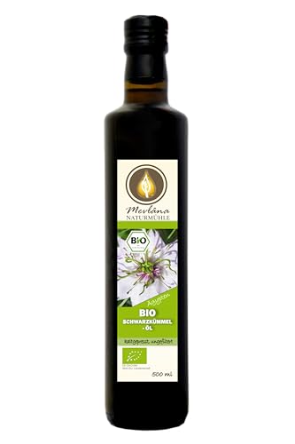 ägyptisches BIO-Schwarzkümmelöl 500ml UNGEFILTERT aus eigener Mühle, Sommeraktion von Mevlâna Naturmühle