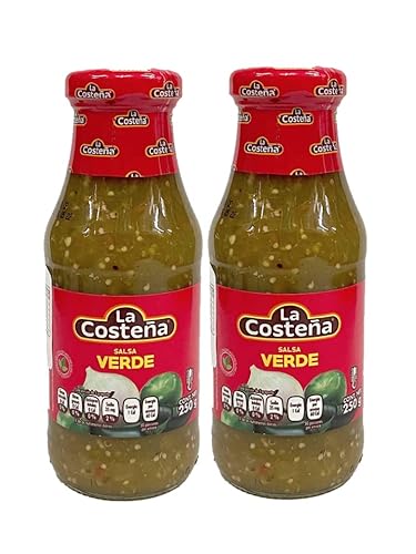 La Costena Green Mexican Salsa Medium, 250 g, 2 Stück von Mexican Mama