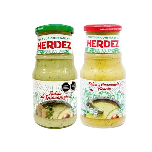 Mexican Mama Guacamole und Extra Spicy Guacamole Importierte mexikanische Saucen 240g (2er Pack) Herdez von Mexican Mama