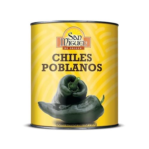 Chili Poblano ganze von San Miguel Abtropfgewicht 430g (Chiles Poblanos enteros) 780g von México Mágico