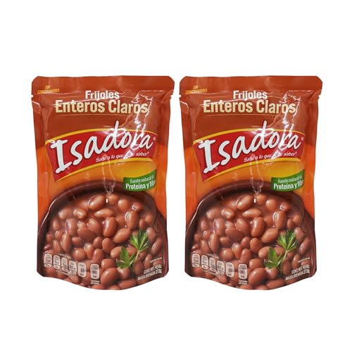 Frijoles Isadora Refritos o Enteros (Bohnenmus - Ganze) (Enteros Claros (Ganze Helle Bohnen) Pack 2) von México Mágico