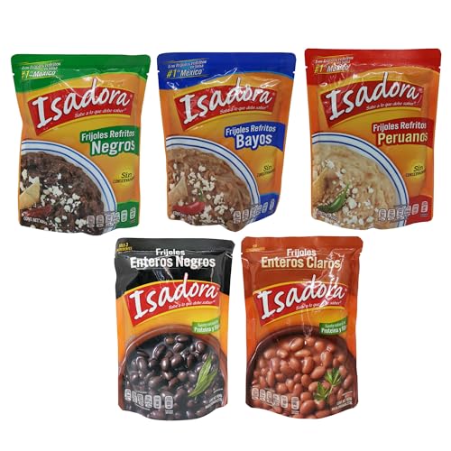 Frijoles Isadora Refritos o Enteros (Bohnenmus - Ganze) (Mix (Pack 5)) von México Mágico