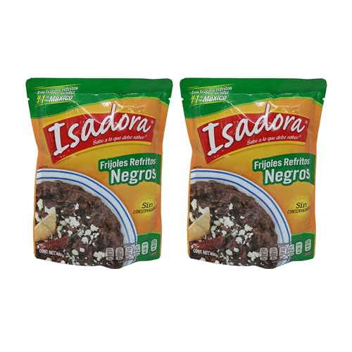 Frijoles Isadora Refritos o Enteros (Bohnenmus - Ganze) (Refritos Negros (Schwarzes Bohnenmus) Pack 2) von México Mágico