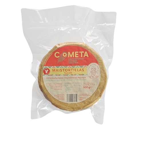 Maistortilla Cometa Tortilla de maiz Taquera 12cm 500g (1) von México Mágico