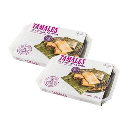 Tamales La reina de la Tortilla, servierfertig 3-Stk (Pack 2) (315g (Pack 2), Cochinita Pibil) von México Mágico