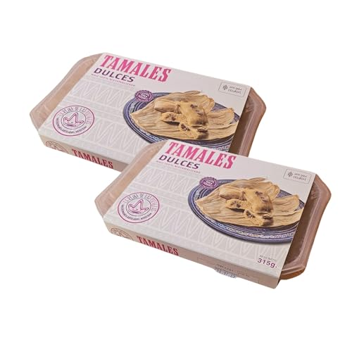 Tamales La reina de la Tortilla, servierfertig 3-Stk (Pack 2) (315g (Pack 2), Dulce) von México Mágico