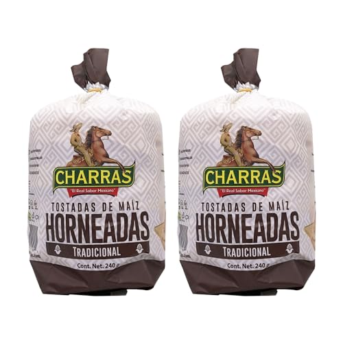 Tostadas horneadas/gebacken Tradicional von Charras 240g (Pack of 2) von México Mágico