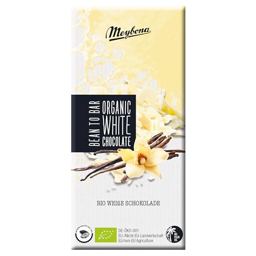 Meybona Bio Weiße Schokolade | Kakao 35% | Manufaktur aus Deutschland | Bean to Bar | Premium Schokoladen Geschenk 10 x 100g Großpackung von Meybona