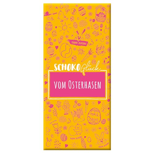 Meybona SchokoGlück Schokolade | vom Osterhasen | Fairtrade | Manufaktur aus Deutschland | Bean to Bar | Edel-Schokoladen Geschenk 10 x 100g Großpackung von Meybona