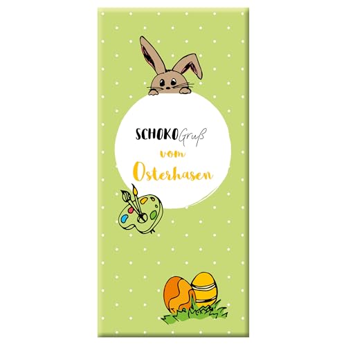 Meybona SchokoGruß Schokolade | Vom Osterhasen | Fairtrade-Kakao | Manufaktur aus Deutschland | Bean to Bar | Edel-Schokoladen Geschenk 10 x 100g Großpackung von Meybona