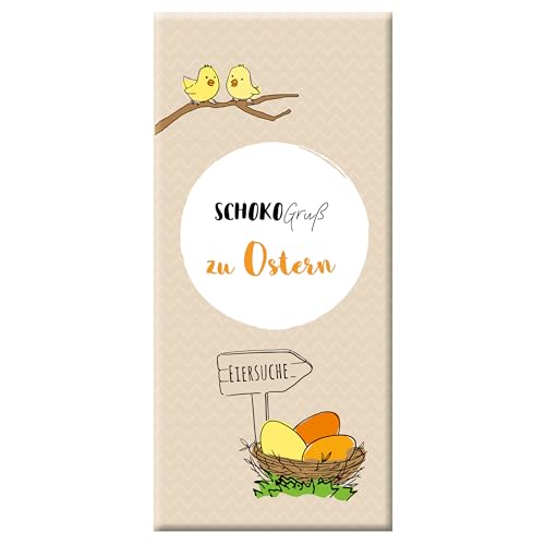 Meybona SchokoGruß Schokolade | Zu Ostern | Fairtrade-Kakao | Manufaktur aus Deutschland | Bean to Bar | Edel-Schokoladen Geschenk 10 x 100g Großpackung von Meybona