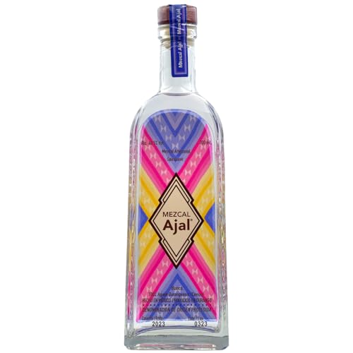 Mezcal Ajal | 100% Cenizo Agave | Artesanal - Handgefertigt in Durango, Mexiko | Leicht rauchig und mild, Perfekt für Cocktails oder zum puren Genuss | 40.5% (0.7 l) von Mezcal Ajal